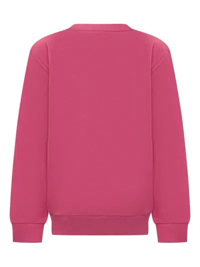 Balmain Logo-embroidered Sweatshirt In Pink
