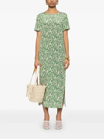 Weekend Max Mara Giudy Maxi Dress In Green