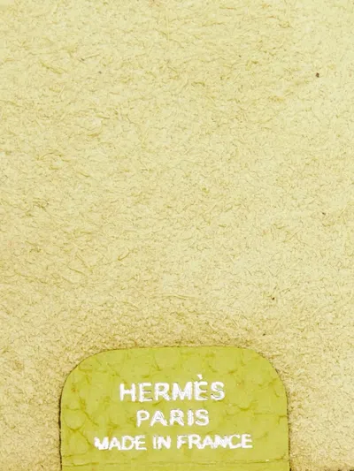 Pre-owned Hermes Ulysses Notebook Cover In Green