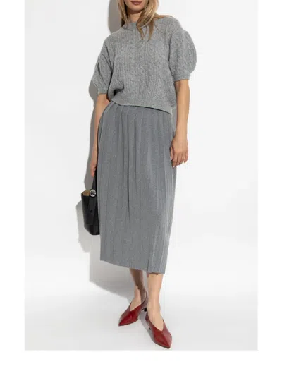 Lisa Yang Pleated Midi Skirt