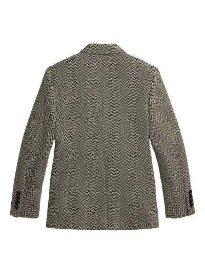 Polo Ralph Lauren Wool-blend Herringbone Sport Coat In Gray