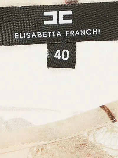Pre-owned Elisabetta Franchi 2024 Floral Lace-embellished Blouse