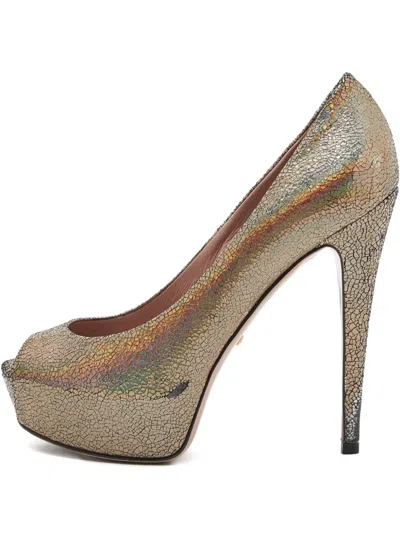 Pre-owned Gucci 140mm Platform Peep-toe Pumps