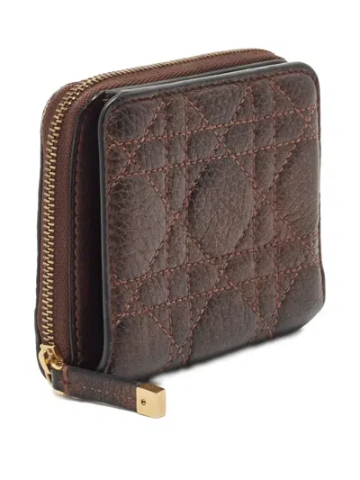 Pre-owned Dior Cannage Leather Wallet