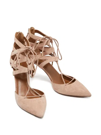 Pre-owned Aquazzura 2024 Lace-up Point-toe Pumps