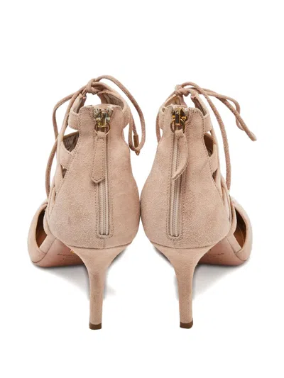 Pre-owned Aquazzura 2024 Lace-up Point-toe Pumps