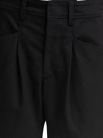 Isabel Marant Pleated Bermuda Shorts In Black