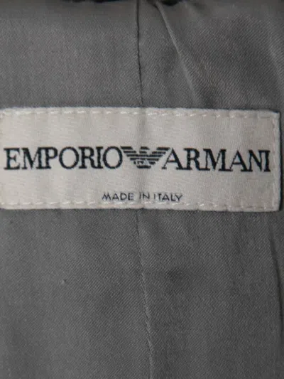 Pre-owned Emporio Armani 2024 Satin Jacket In Gray