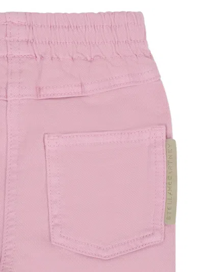 Stella Mccartney Scalloped-hem Trousers In Pink