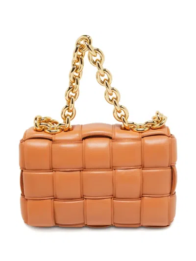 Pre-owned Bottega Veneta 2024 Cassete Chain Intreciatto Leather Shoulder Bag