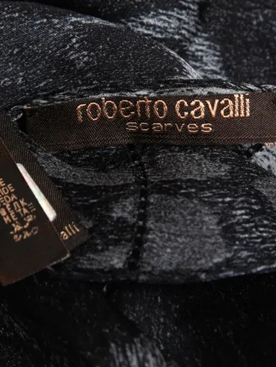 Pre-owned Roberto Cavalli Vintage 2023 Leopard-print Silk Scarf
