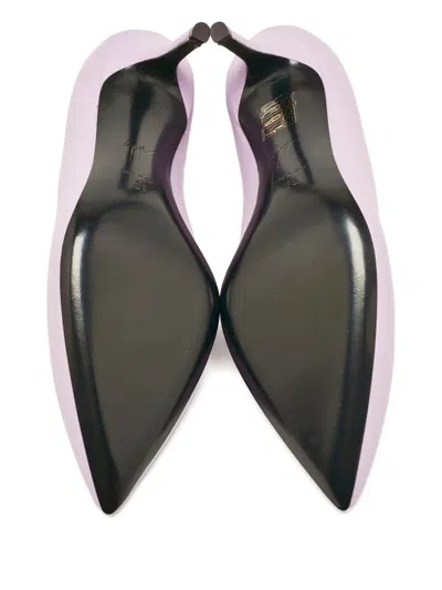 Pre-owned Giuseppe Zanotti Vintage  70mm Pointed-toe Leather Pumps In Pink