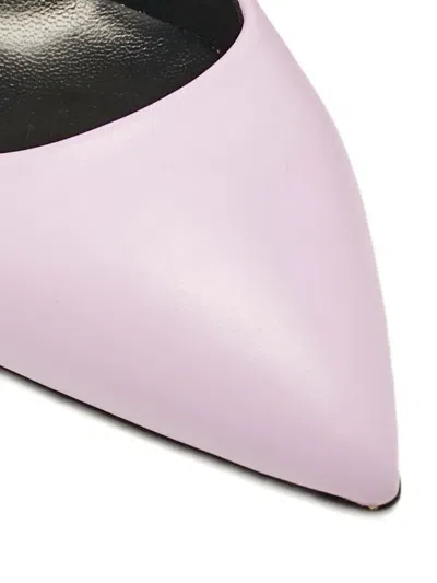 Pre-owned Giuseppe Zanotti Vintage  70mm Pointed-toe Leather Pumps In Pink