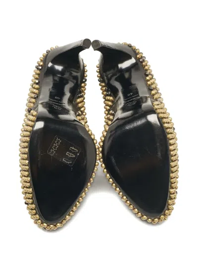 Pre-owned Alexander Mcqueen 2024 140mm Studded Pumps In Black