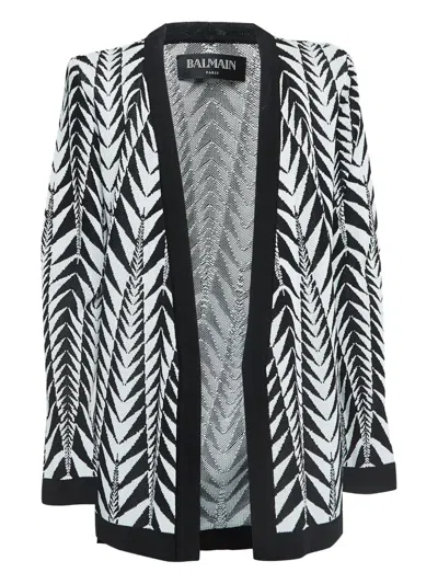 Pre-owned Balmain Patterned Cardigan