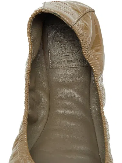 Pre-owned Tory Burch 2023 Eddie Patent Leather Round-toe Ballet Flats