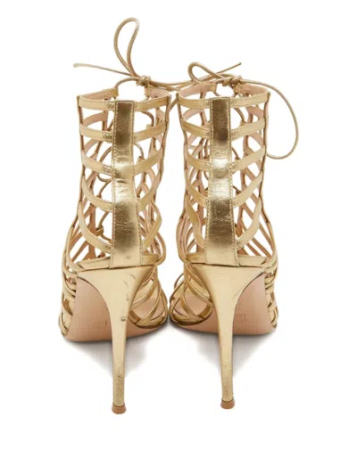 Pre-owned Gianvito Rossi 125mm  Lace-up Cage Sandals