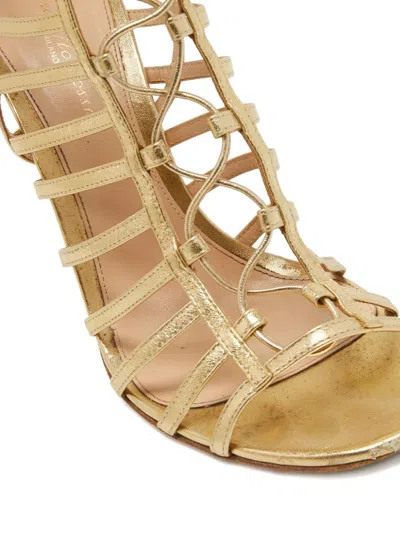 Pre-owned Gianvito Rossi 125mm  Lace-up Cage Sandals