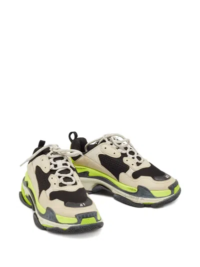 Pre-owned Balenciaga Triple S Sneakers In Neutral