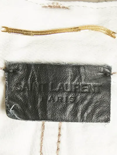 Pre-owned Saint Laurent Frayed Denim Shorts