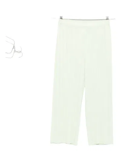 Issey Miyake Pleated Cropped Trousers