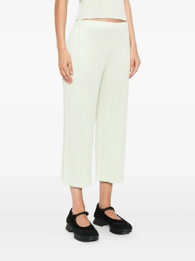 Issey Miyake Pleated Cropped Trousers