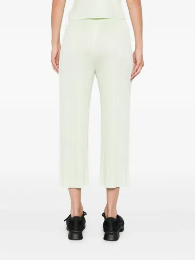 Issey Miyake Pleated Cropped Trousers