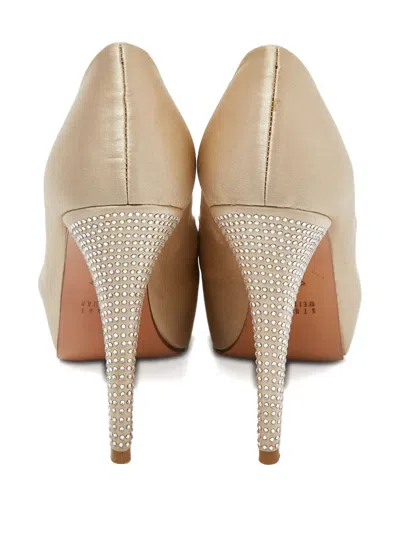 Pre-owned Stuart Weitzman  130mm Platform Peep-toe Pumps