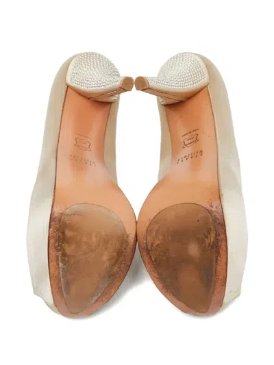 Pre-owned Stuart Weitzman  130mm Platform Peep-toe Pumps