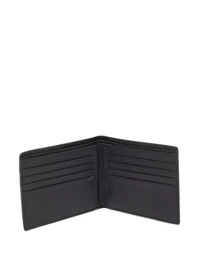 Pre-owned Fendi Bugs Eyes Bi-fold Wallet In Black