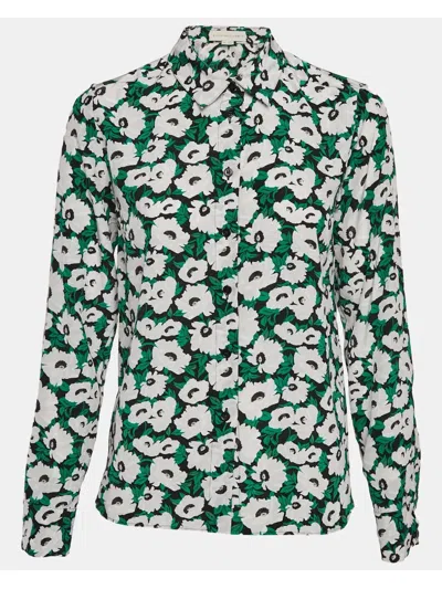 Pre-owned Stella Mccartney 2024 Floral-print Silk Shirt