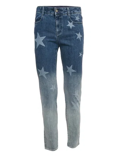 Pre-owned Stella Mccartney Star-print Jeans In Blue