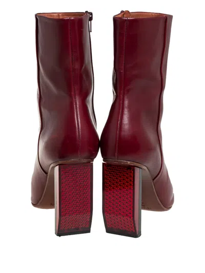 Pre-owned Vetements  100mm Pointed-toe Boots In Red