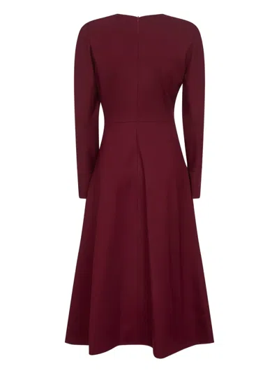 Blanca Vita Keyhole-neck Flared Midi Dress