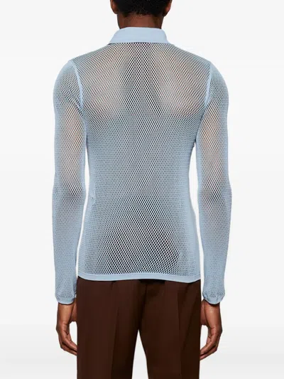 Gucci Mesh Technical Polo Shirt