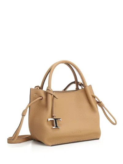 Tod's Buz Sacca Piccola Handbags Beige