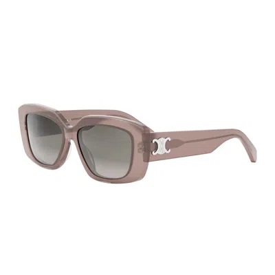Celine Cl40216u Triomphe 45b Rosa Opalino Sunglasses