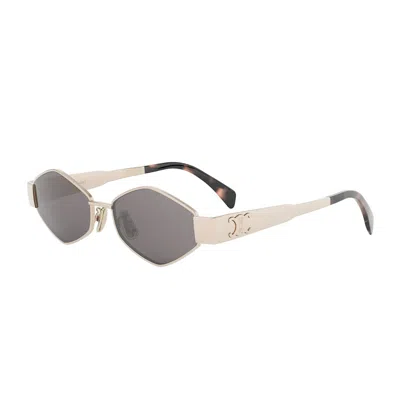 Celine Cl40254u Metal Triomphe 28a Oro Rosa Sunglasses