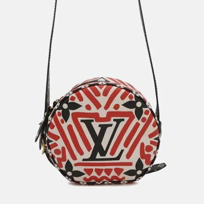 Pre-owned Louis Vuitton Red Monogram Giant Crafty Boite Chapeau Souple Bag