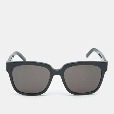 Pre-owned Saint Laurent Black Sl M40 Monogram Square Sunglasses