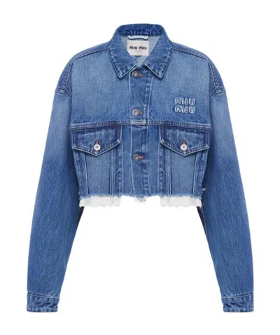 Miu Miu Denim Blouson Jacket