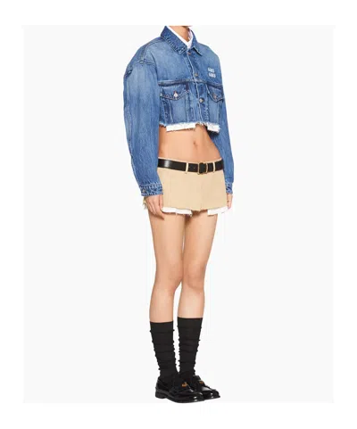 Miu Miu Denim Blouson Jacket