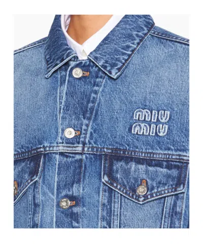 Miu Miu Denim Blouson Jacket