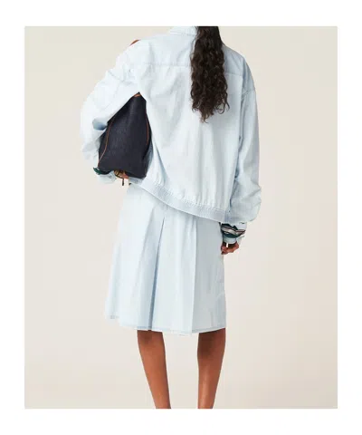 Miu Miu Chambray Blouson Jacket