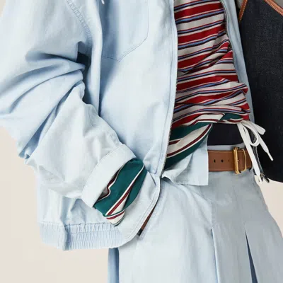 Miu Miu Chambray Blouson Jacket