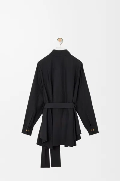 Loewe Belted Blouse In Silk
