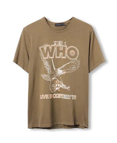 Junk Food Clothing Unisex The Who Live In Concert '82 Vintage Tee In Gold