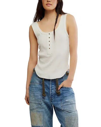Free People Bryson Cotton Rib Henley Tank