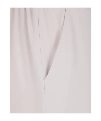 P.a.r.o.s.h Straight Trousers With Elastic Waistband And Side Pockets
