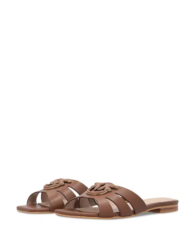 Pinko Marli 09 Brown Leather Sandals